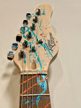Load image into Gallery viewer, E.M. ZAX Original SIGNED Acrylic Painting On New Rogue Rocketeer Electric Guitar