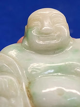 Load image into Gallery viewer, Vintage Chinese Jade Buddha with Wood Stand