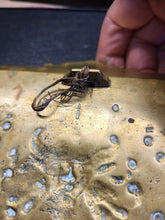 Load image into Gallery viewer, 19c.French Art Nouveau Brass profile portraits & diety Card Pin Card Tray 13''