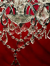 Load image into Gallery viewer, SAINT MOSSI 6-Light Hanging Crystal Raindrop Chandelier 24H 24D 24W New Open Box