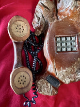 Load image into Gallery viewer, Vintage MCM Sculpted Redwood BURL TELEPHONE 18”x13”x6” (**Untested**)
