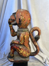 Load image into Gallery viewer, Late 19Th Century Hand Carved Wood Monkey Figure From India
