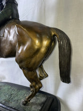 Load image into Gallery viewer, Isidore Bonheur Le Grand WINNERS CIRCLE Large bronze Vintage Signed Sculpture!!