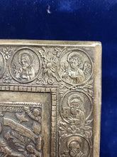 Load image into Gallery viewer, Antique Russian 1867 Sterling Silver icon mother of god joy to all who sorrow!!