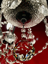 Load image into Gallery viewer, SAINT MOSSI 6-Light Hanging Crystal Raindrop Chandelier 24H 24D 24W New Open Box