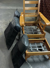 Load image into Gallery viewer, Morris/Stickley-Inspired Royal Oak Chair Recliner + Footstool, Leather Cushions!