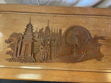Load image into Gallery viewer, Vintage Mid Century Chinese Carved Teak Trunk George Zee & Co.