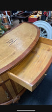 Load image into Gallery viewer, Vintage Andre Rochelle wood inlaid demilune side