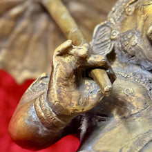 Load image into Gallery viewer, Mappilai Ganesha - Statue of Lord Ganesh with his umbrella, Bronze Sculpture