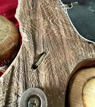 Load image into Gallery viewer, Vintage MCM Sculpted Redwood BURL TELEPHONE 18”x13”x6” (**Untested**)