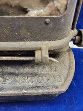 Load image into Gallery viewer, Antique Cast IRON CLAD Kerosene Sad Iron Stove Heater PAT. 1885 w Mica & Wick
