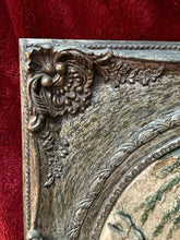 Load image into Gallery viewer, Large Vtg 3D High Relief Wall Plaque Rococo Courting Couple Ornate Frame 32x28