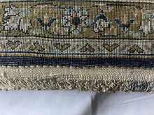 Load image into Gallery viewer, Vintage Handmade Beautiful Perssipn Silk Rug/tapestry 41“ X 29“