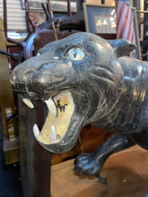Load image into Gallery viewer, Large monumental Life Size Painted Bronze Black Panther Statue 66” !!