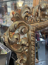 Load image into Gallery viewer, #165 Antique Large Gold Gilt Beveled Wood Mirror 67” X 48”