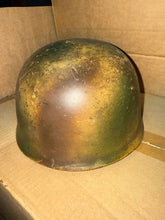 Load image into Gallery viewer, M38 – Fallschirmjäger WWII German paratrooper camo helmet Size ET 68 Lot 9251 - $4,200 (San Diego)
