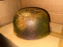 Load image into Gallery viewer, M38 – Fallschirmjäger WWII German paratrooper camo helmet Size ET 68 Lot 9251 - $4,200 (San Diego)
