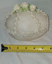 Load image into Gallery viewer, Vintage Sugar Egg Easter Diorama Panorama Egg Bunny Cottage Roses Handmade
