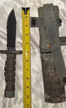 Load image into Gallery viewer, Ontario ASEK Survival Knife USA Fixed Blade w/ MOLLE Sheath Strap Cutter
