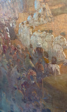 Load image into Gallery viewer, Original Colin Campbell Cooper Interior Church Nativity Bethlehem c1890 Painting
