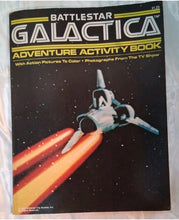 Load image into Gallery viewer, Vintage 1978 Battlestar Galactica Scrapbook &amp; 2 Activity Books Lot TV Sci-Fi

