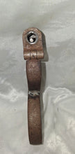 Load image into Gallery viewer, Antique Iron Leg Shackle Fetter w/ Original Key Double Ring Forged Iron Restrain
