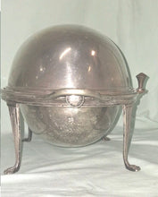 Load image into Gallery viewer, James Dixon &amp; Sons of Sheffield, England Revolving Covered Breakfast Dish Warmer
