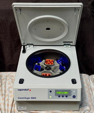 Load image into Gallery viewer, Eppendorf Model 5804 High-Speed Benchtop Centrifuge &amp; 2 Inserts Tested Power On
