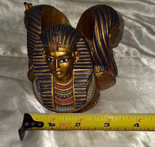 Load image into Gallery viewer, Vintage Summit Collection Egyptian Triple Pharaoh Candle Holder Resin Arcadia CA
