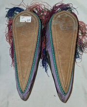 Load image into Gallery viewer, Antique Chinese Silk Embroidered Qing Dynasty Bound Lotus Shoes For Bound Feet
