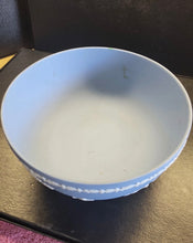 Load image into Gallery viewer, Vintage Wedgwood Blue Jasperware Grecian Sacrifice Bowl 8" Wide
