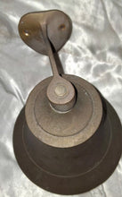 Load image into Gallery viewer, Vintage Solid Brass Wall Mount Bell w/ Bracket &amp; Rope Pull Nautical Farm School
