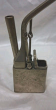 Load image into Gallery viewer, Vintage Chinese Paktong White Brass Water Tobacco Pipe Engraved Etched Maker Mar
