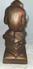 Load image into Gallery viewer, Vintage 1969 Austin Sculpture Darwin Thinking Ape Monkey Statue Holding Skull
