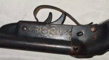 Load image into Gallery viewer, Vintage Double Barrel Toy Cap Gun Rifle Wood Stock Metal Western Cowboy
