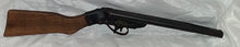 Load image into Gallery viewer, Vintage Double Barrel Toy Cap Gun Rifle Wood Stock Metal Western Cowboy
