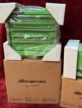 Load image into Gallery viewer, Snap-on RARE Green Micro Roll Cab &amp; Top Chest Mini Tool Box Set New Open Boxl
