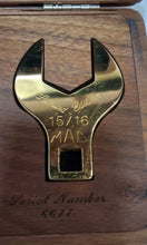 Load image into Gallery viewer, MAC Tools 1994 Limited Edition 24K Gold Plated - 3 Piece Crowfoot Set #6677
