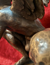 Load image into Gallery viewer, LARGE WINGED MALE FIGURAL SCULPTURE IN JORGE MARÍN STYLE BRONZE FINISH 31”
