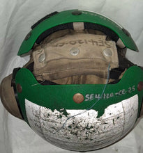 Load image into Gallery viewer, Vintage US Navy Flight Deck Crewman Impact Resistant Cranial Helmet Green
