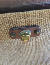 Load image into Gallery viewer, RARE &amp; VINTAGE 1960's ETIENNE AIGNER Handmade Leather &amp; Tweed Handbag
