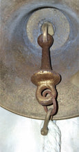 Load image into Gallery viewer, Vintage Solid Brass Wall Mount Bell w/ Bracket &amp; Rope Pull Nautical Farm School
