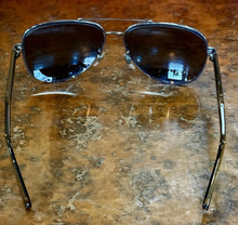Load image into Gallery viewer, Gucci GG0528S 007 Ruthenium Gunmetal Aviator Sunglasses Grey Polarized 63mm
