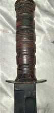 Load image into Gallery viewer, Vintage U.S. UTICA CUT CO USMC Mark 2 Ka-Bar Style Fighting Knife w/ Sheath
