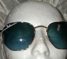 Load image into Gallery viewer, Ray-Ban RB3548N 9123/3M Hexagonal Gold Frame Green Lens Sunglasses w/ Case
