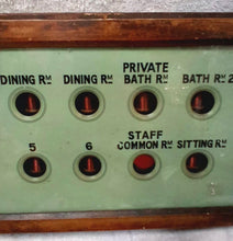 Load image into Gallery viewer, Antique BUTLER Call Box Bell Annunciator Servent 16 Rooms, Complete
