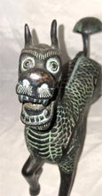 Load image into Gallery viewer, Vintage Chinese Bronze Tone Dragon Beast Figurine Green Patina Statue 7.5"
