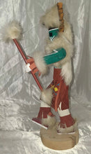 Load image into Gallery viewer, Vintage Native American Style Kachina Doll Wood Carved Fur Figure Signed

