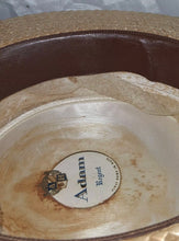 Load image into Gallery viewer, Antique 1920’s-30’s Adam Regent Boater, Skimmer Or Sennit Straw Hat Size 7 1/4”

