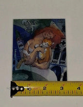 Load image into Gallery viewer, Michael Leu Signed Print “At Piazza San Marco” Framed Contemporary 8x11 Cat Art
